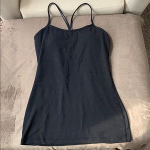 Lululemon long tank built in bra Size small
